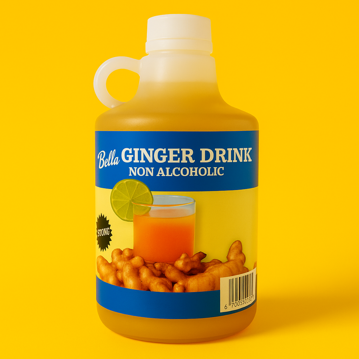 1 Litre (1000ml) Bella Ginger Drink Concentrate Bottle